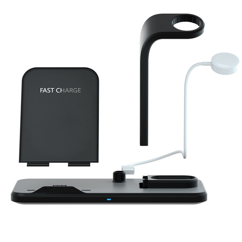 KPS-9303HC Custom 10W Qi snabb 3in1 trådlös telefonladdare för Iwatch och airpods