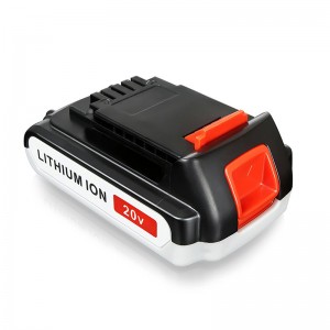 Li-ion 2000mAh 20V utbytbara trådlösa batterier för Black \u0026 Decker LB20, LBX20, LBX4020, LB2X4020 Verktyg