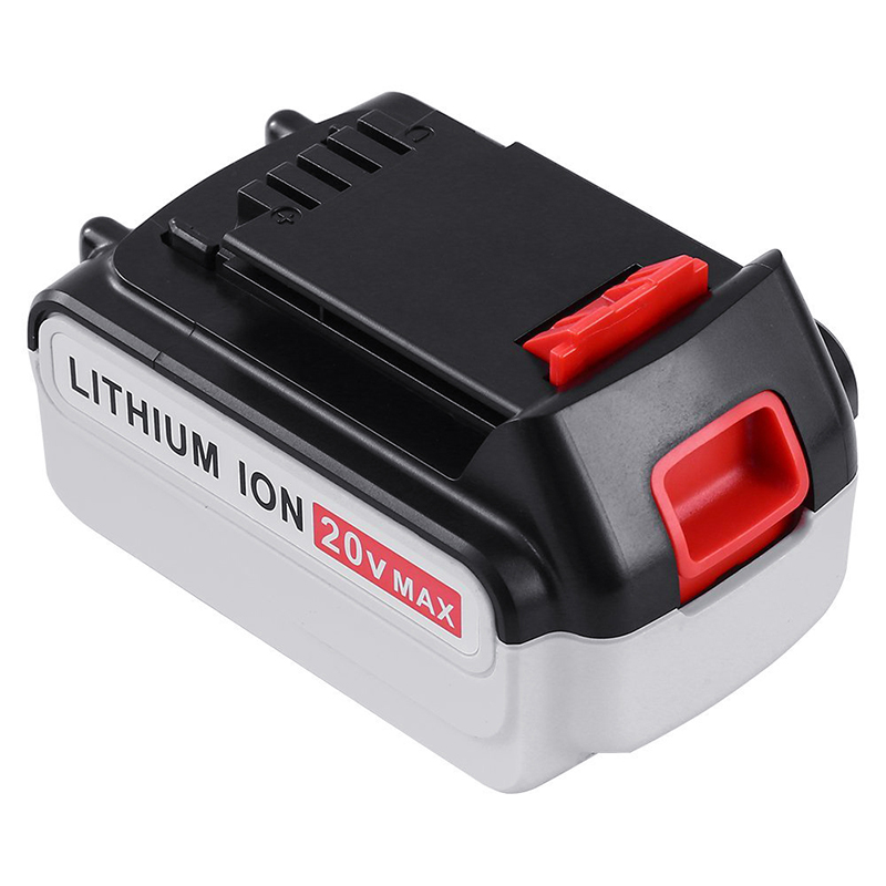 Li-ion 20V 4000 mAh utbytningsbatterier för Black u0026 Decker LB20, LBX20, LBX4020, LB2X4020 trådlösa verktyg