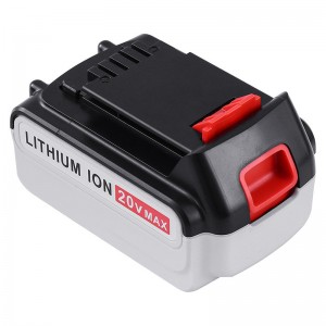 Li-ion 20V 5000mAh utbytesbatterier Trådlösa verktyg för Black \u0026 Decker LB20, LBX20, LBX4020, LB2X4020
