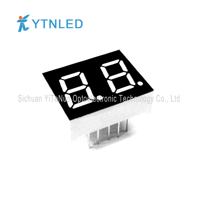 0,4 tum 2-siffrig röd 7 Segment LED-display, digitalt rör