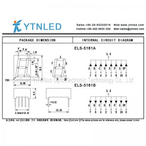 0,56 tums röd 1 siffra 7 Segment LED-display, digitalt rör