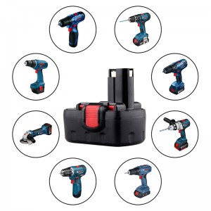 BAT180, BAT181, BAT189 Bosch 18V 2000mAh Ni-Cd uppladdningsbart elverktygsbatteri