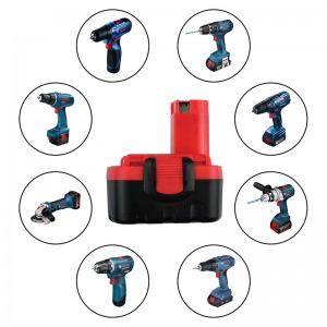Högkvalitets 18V 1500 mAh Ni-Cd-batterier Elverktyg för Bosch BAT038, BAT040