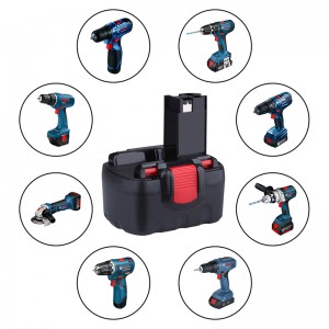 Byt batteridrivet verktyg Ni-Cd 14.4V 2000mAh batteripaket för Bosch BAT140, BAT159