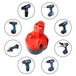 Billigaste elverktygsbatterier 7,2V 3000mAh Ni-Mh Batteri för Bosch 2 607 335 587, 2 607 335 766