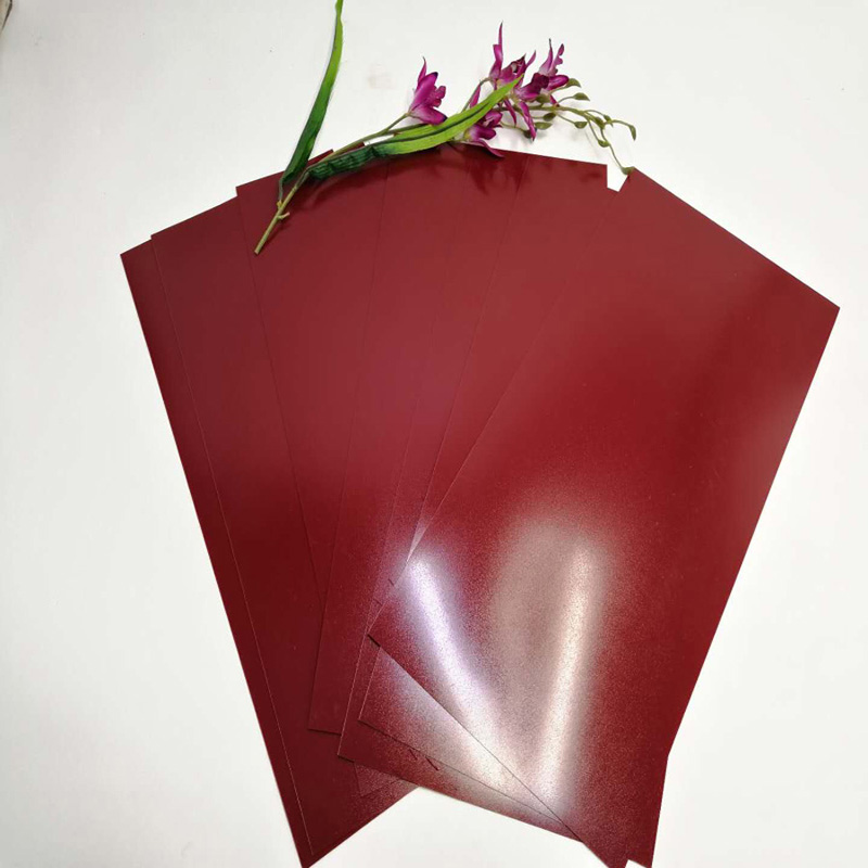 Hot Sale 350 mikron Old Rose Polyester PET plastfilm för att dekorera väggpaneler