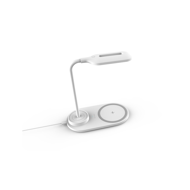 QI 10W snabb 2in1 möbel multifunktionell trådlös laddare med lampa KPS-9002