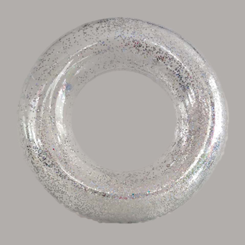 Uppblåsbara Transparent Glitter Swim Ring för barn