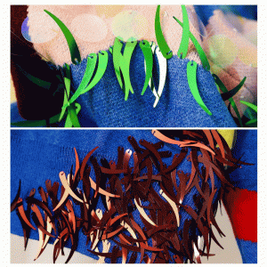 Custom Design Handgjorda Sy Sequins Women Knit Sweater