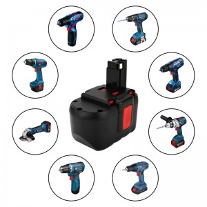 Ni-Cd 24V 1500mAh ersättningsladdningsverktyg Batterikompatibilitet för Bosch BAT030, BAT031