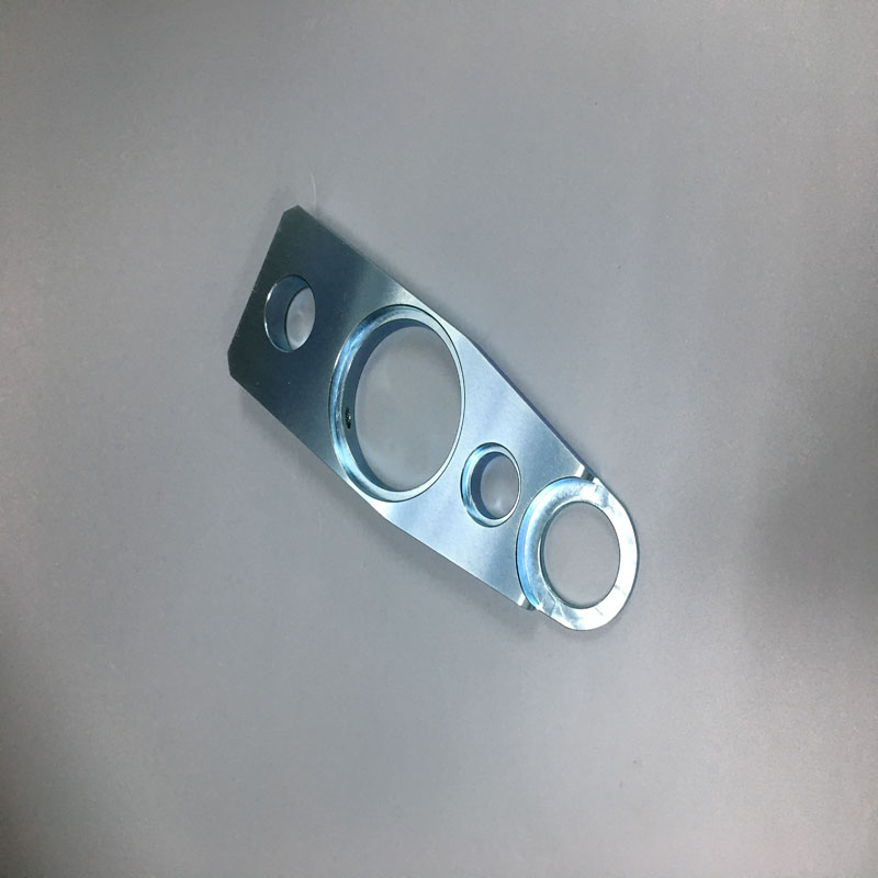Customzied Aluminium Fräsning Delar med Blå Zink Ytbehandling