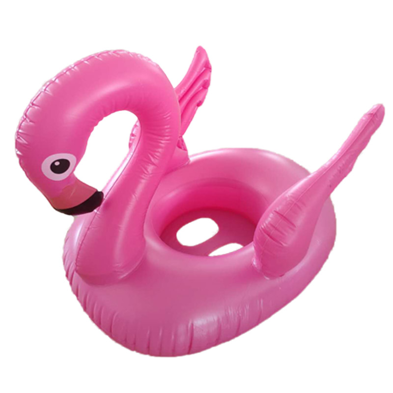 Uppblåsbara Flamingo Boat Pool Float For Kids