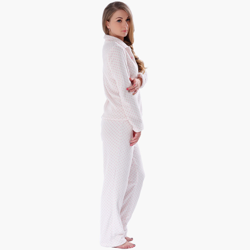 Kvinnor Printed Fleece Adult Pajama