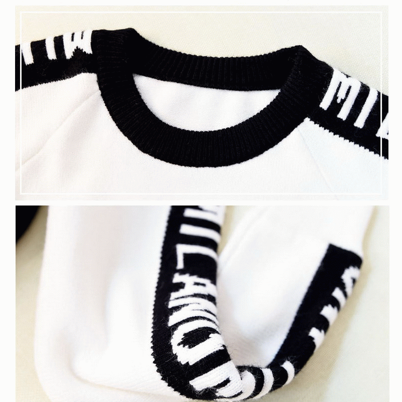 Nykomst Woolen Tjock Varm Vintertröja Computer Knitted Smoking Cow Pullover