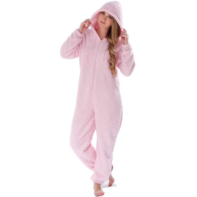 Vuxna Onesie Pink Pajamasats