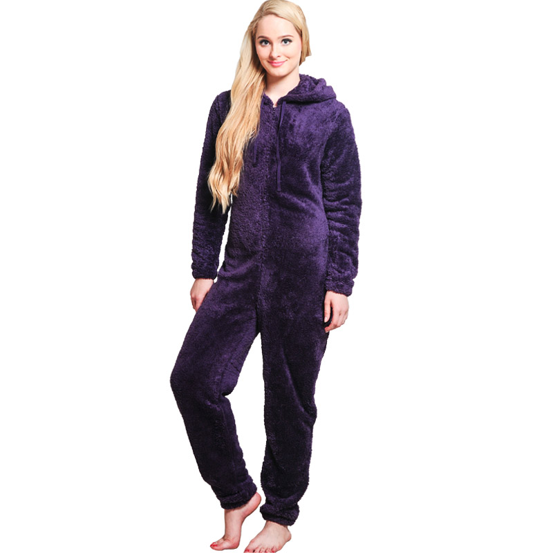 Vuxna Onesie Lila Pajama