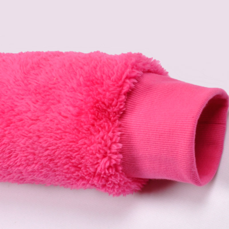 Kvinnor Hot Pink Onesie Pyjamas Hooded With Animal Ears