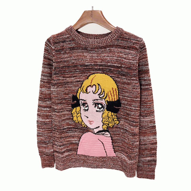 OEM u0026 ODM Custom Design Wool Pretty Intarsia Ladies Pullover Sweater Stickad