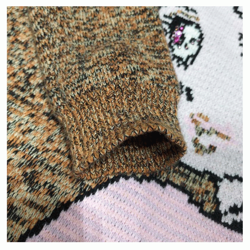 OEM u0026 ODM Custom Design Wool Pretty Intarsia Ladies Pullover Sweater Stickad