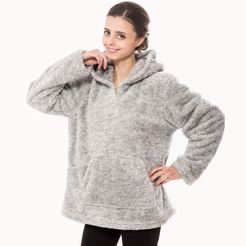 Kvinnor Snuggle Fleece Katjonisk Djurtröja