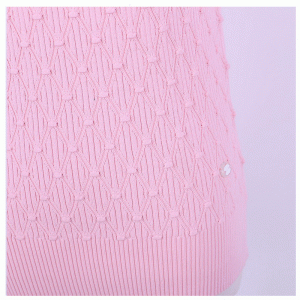 2018 Diamond Grids Summer Short Sleeve Stickad Pullover Sweater Women