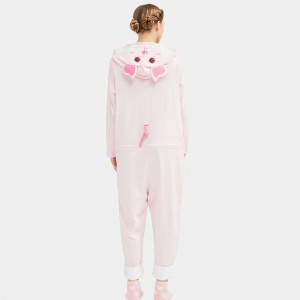 Kvinnor Onesie Cotton Jersey Broderi Pyjamas Set