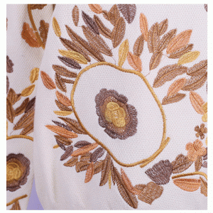 Skräddarsy designblommig broderi damtoalett ulltröja