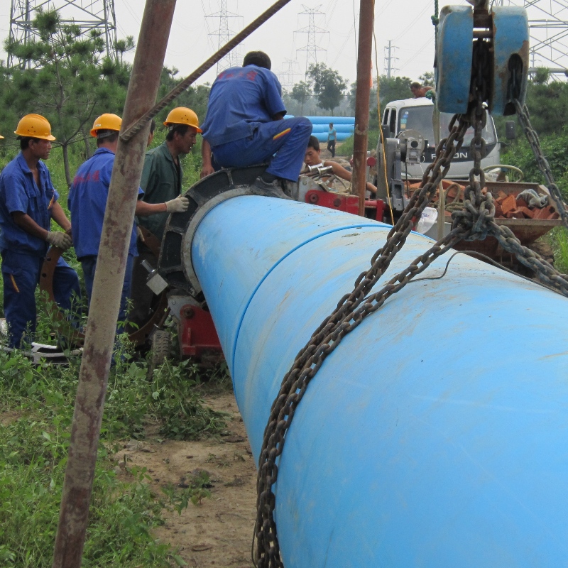 ISO Standard Blue Color HDPE-rör för Sri Lanka Market