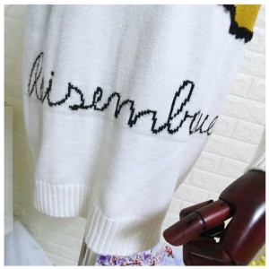 American / European Size Daisy Flower Jacquard Damtröja