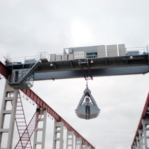 Dubbla Girder Kran med grepp