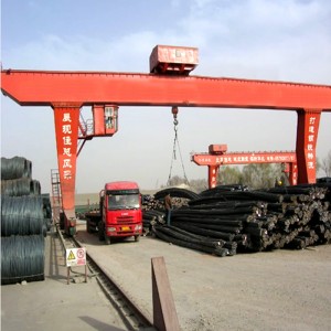 L-Shaped Legs Single Girder Gantry Crane med vinsch