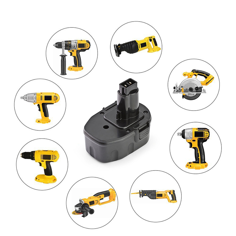 Ni-Cd 1500mAh 14,4V uppladdningsbara borrbatterier Ersättning för Dewalt Power Tools