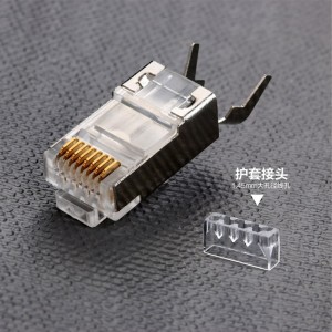RJ45-kontakt CAT7 Crimp Ethernet-kontakt STP Modular