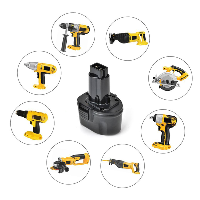 Ni-Cd 7.2V 1300mAh Batterilösningar för batteriladdare för Dewalt DE9057, DE9085, DW9057