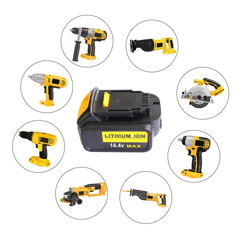 Dewalt DCB140Billiga ersättningsladdade borrbatterier 14.4V 3000mAh batteripack