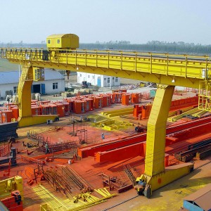 L-Shaped Legs Single Girder Gantry Crane med vinsch