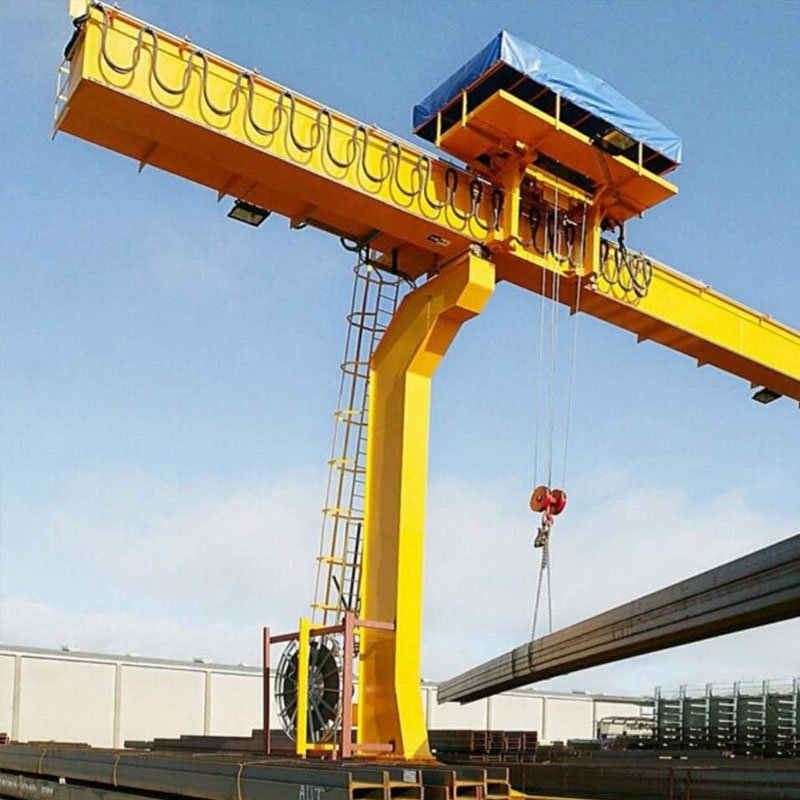 L-Shaped Legs Single Girder Gantry Crane med vinsch