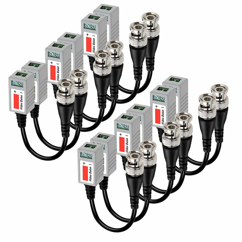 Mini CCTV BNC Video Balun Transceiver Cable
