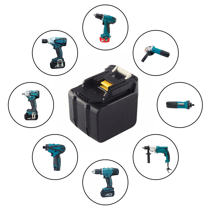 Ersättningsuppladdningsbart Li-ion 6000mAh 14.4V batteripack för Makita BL1430, BL1415, BL1440 borr
