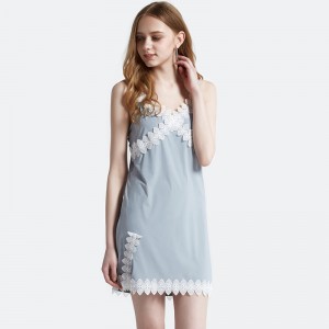 Kvinnor Satin Snör Klänning