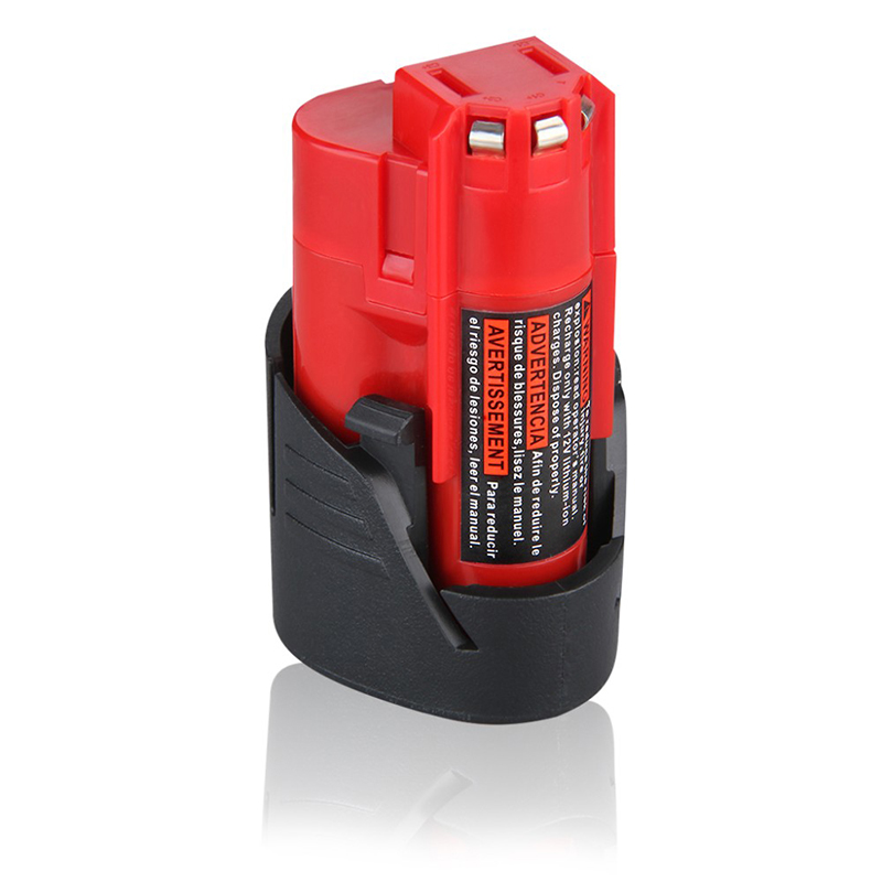 12V 1500mAh Ersättningsuppladdningsbara Litiumbatterier för Milwaukee 48-11-2411 M12 Elverktyg