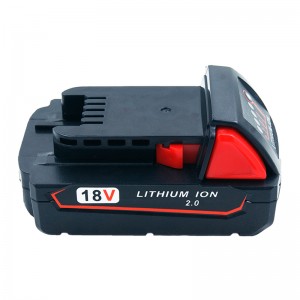 Litiumjon 18V 2000mAh Elverktyg Batteri ersättning celler för Milwaukee 48-11-1840 M18