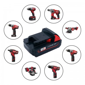 Litiumjon 18V 2000mAh Elverktyg Batteri ersättning celler för Milwaukee 48-11-1840 M18