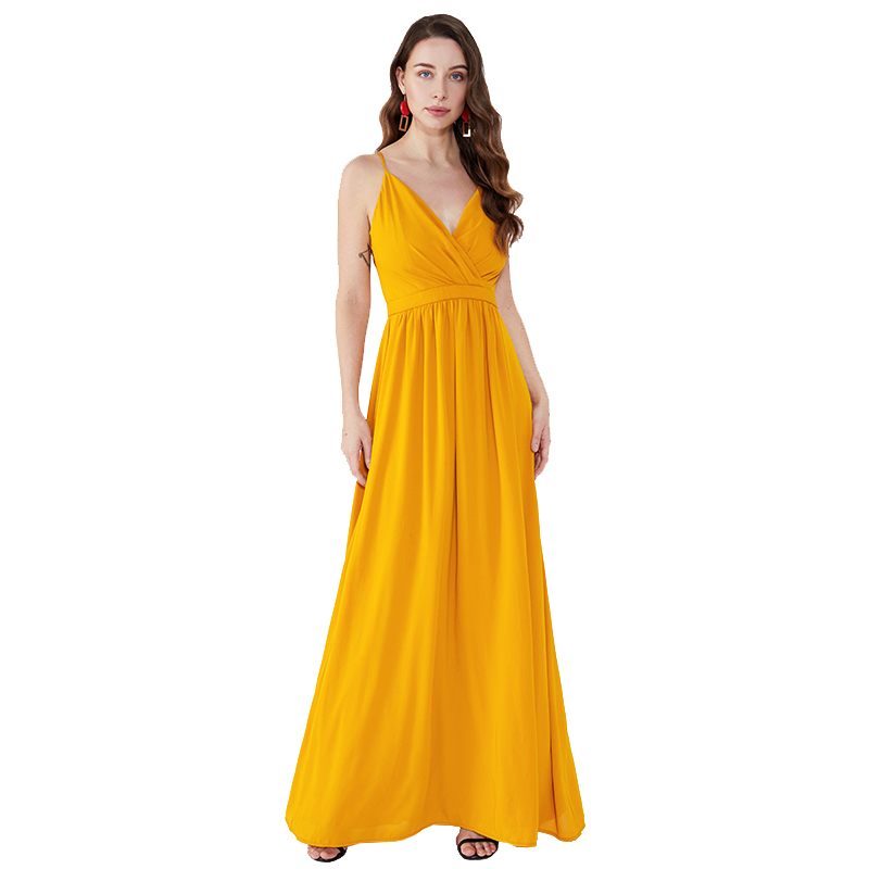 Orange Casual Woman Plus Storlek Ruched Long Party Maxi Dress