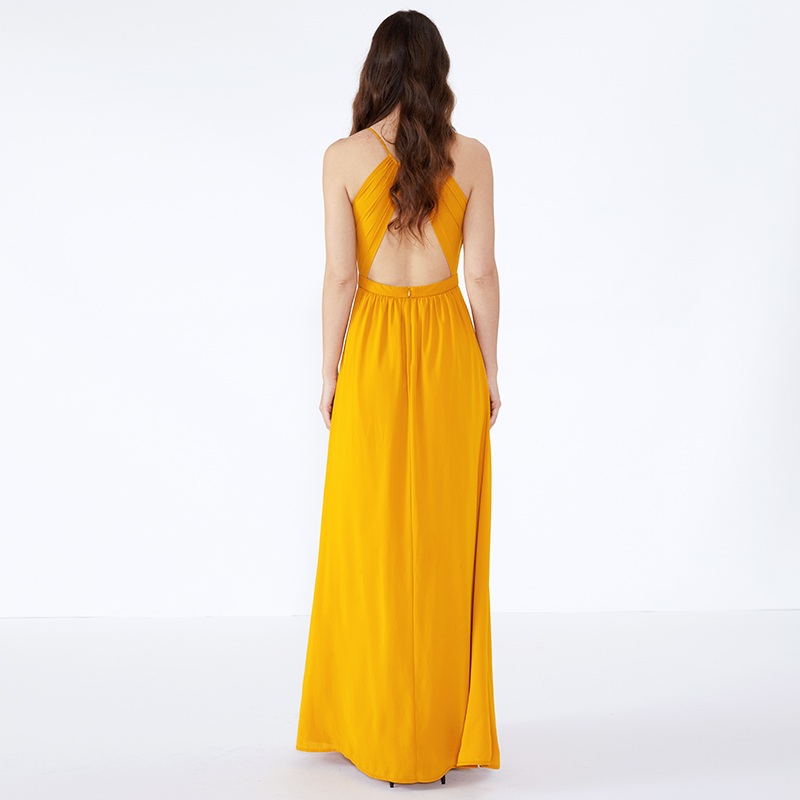 Orange Casual Woman Plus Storlek Ruched Long Party Maxi Dress