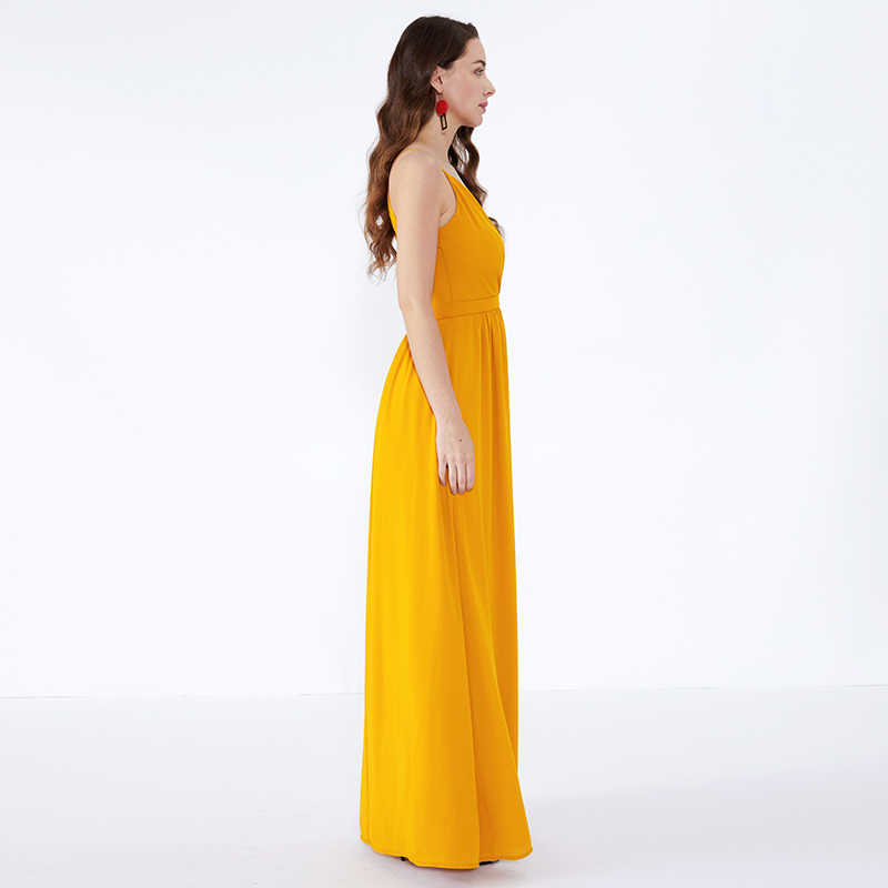 Orange Casual Woman Plus Storlek Ruched Long Party Maxi Dress