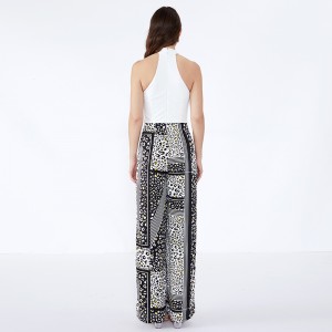 Kvinnor Byxor Striped Spot Modern Casual Custom Palazzo Byxor