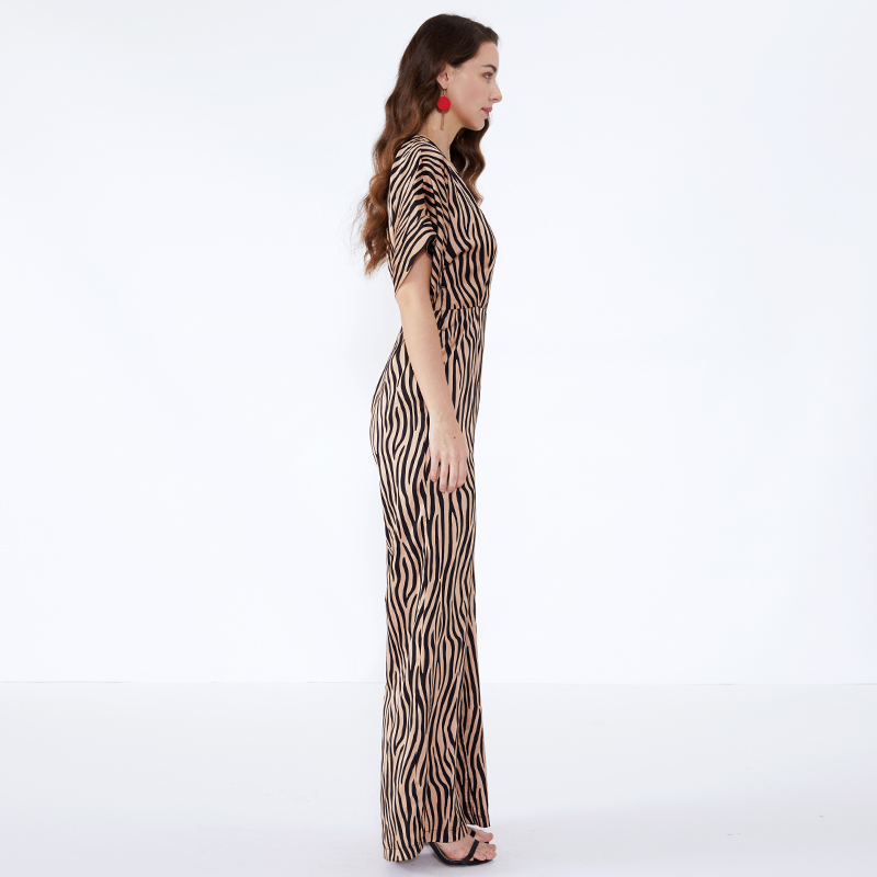 Party Nordic Way Vuxen Högkvalitativ Tiger Stripe Jumpsuit JCGJ190315073