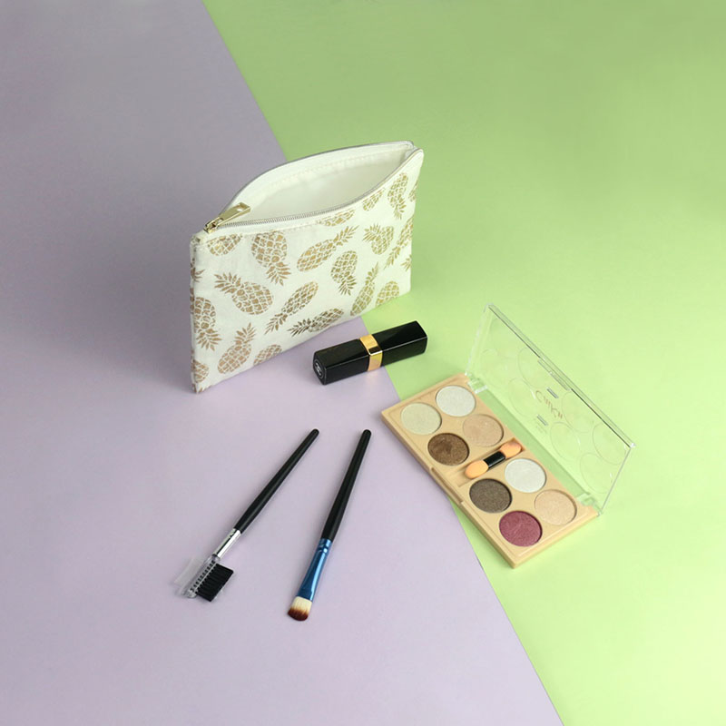 Högkvalitativ och miljövänlig ananasfiberfasion kosmetisk väska